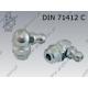 Grease nipple (90)  R 1/4  zinc plated  DIN 71412 C
