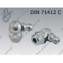 Grease nipple (90)  R 1/4  zinc plated  DIN 71412 C