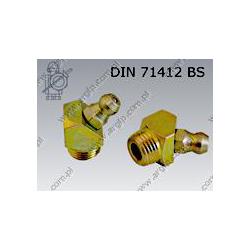 Grease nipple (45) self tapping  M10×1  yellow zinc pl.  DIN 71412 BS