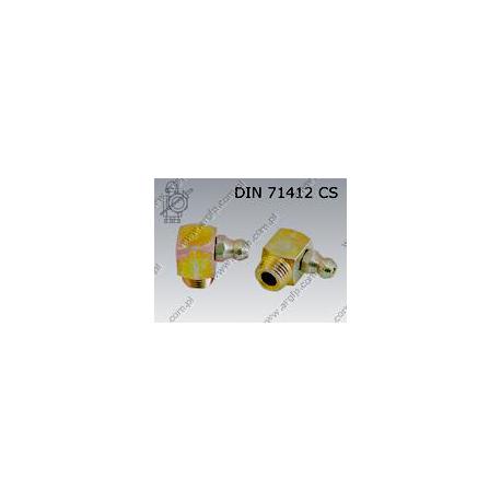 Grease nipple (90) self tapping  M 6  yellow zinc pl.  DIN 71412 CS