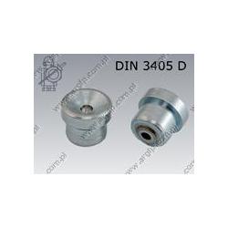 Grease nipple flush type drive-in (180)  6  zinc plated  DIN 3405 D