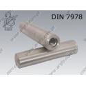 24 Taper pin with int. thread  10×70    DIN 7978 A per 25