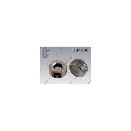 Hex socket plug  conical thread M30×1,5    DIN 906