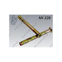 CSK wedge anchor  8(M 6)×85-57  yellow zinc pl.  AN 228