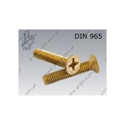 Machine screw  H-FT M 3×10-brass   DIN 965