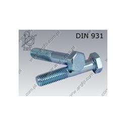 Hex bolt  5/16-UNC×2 1/4"-4.8 zinc plated  DIN 931