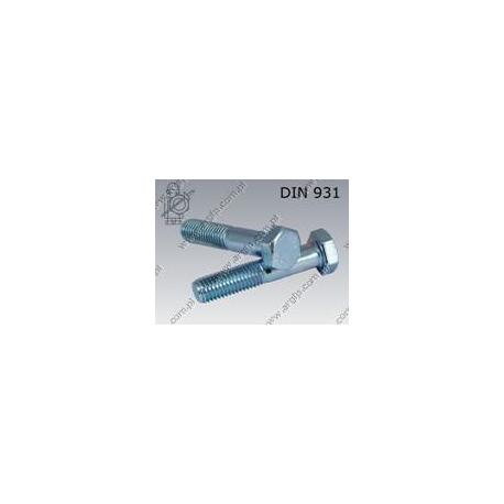 Hex bolt  5/16-UNC×2 1/4"-4.8 zinc plated  DIN 931