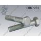 Hex bolt  M10×65-10.9 fl Zn  DIN 931