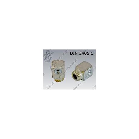 Grease nipple flush type (90)  M10×1  zinc plated  DIN 3405 C
