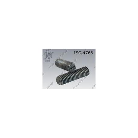 Slotted set screw with flat point  M 3× 8-14H   ISO 4766