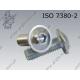 Hexagon socket button head screw with collar  FT M 8×40-010.9 zinc plated  ISO 7380-2