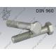 Hex bolt  M12×1,5×40-10.9 fl Zn  ~DIN 960