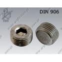 Hex socket plug  conical thread M18×1,5    DIN 906