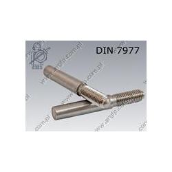 Taper pin with ext. thread  6×75    DIN 7977