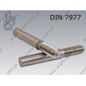 01 Taper pin with ext. thread  6×75    DIN 7977 per 10