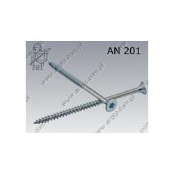 Chipboard screw hardened  Tx 6×90/60  zinc plated  AN 201