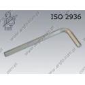 Hexagon key  5  zinc plated  ISO 2936