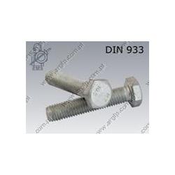 Hex bolt  M10×25-10.9 fl Zn  DIN 933