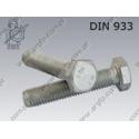 Hex bolt  M12×35-10.9 fl Zn  DIN 933