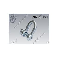 Shackle  1,6t  zinc plated  DIN 82101 A