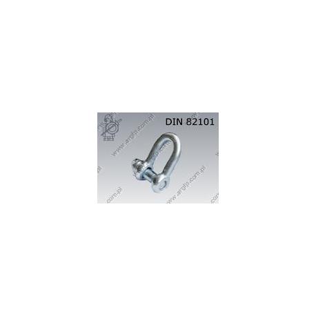 Shackle  1,6t  zinc plated  DIN 82101 A