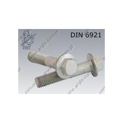 Hex flange bolt  M 8×40-10.9 fl Zn  DIN 6921