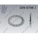Internal serrated washer  21(M20)  zinc plated  DIN 6798 J