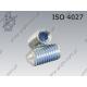 Hex socket set screw with cone point  M 5×12-45H zinc plated  ISO 4027