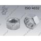 Hexagon nut  M20-8 zinc plated  ISO 4032