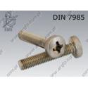 Machine screw  H M 5×12-A4   DIN 7985