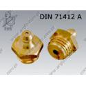 Grease nipple (180)  M12×1,5-brass   DIN 71412 A