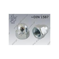 Dome cap nut  M12×1,25-6 zinc plated  DIN 1587