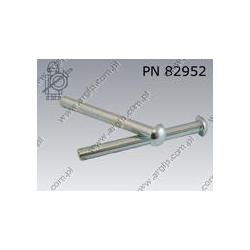 Round head rivet  4×10  zinc plated  PN 82952