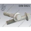 Hex flange bolt  M14×1,5×60-10.9 fl Zn  DIN 6921