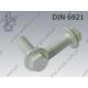 Hex flange bolt  M16×1,5×40-10.9 fl Zn  DIN 6921