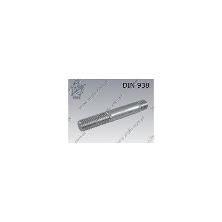 Stud bolt  (1d) M10×50-8.8 zinc plated  DIN 938