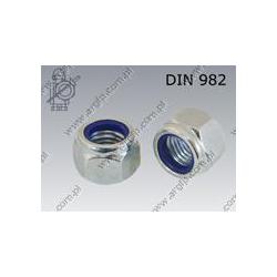 Self-Locking hex nut high type  M 6-8 zinc plated  DIN 982