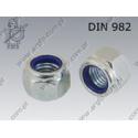 Self-Locking hex nut high type  M 6-8 zinc plated  DIN 982