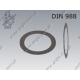 Shim washer  32×45×1    DIN 988