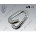 01 Noodschakels   3 mm   zinc plated  AN 92 per 250