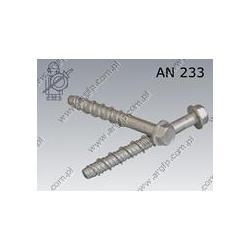 Hex washer head concrete anchor  6/7,5×80  fl Zn  AN 233