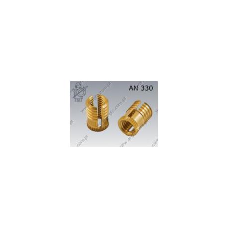 Self-locking insert with taps  M 5-brass   AN 330