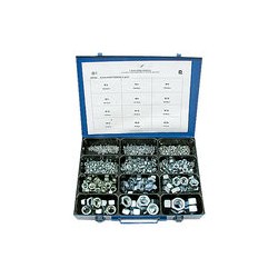 Assortiment zeskantmoeren 645 stuks