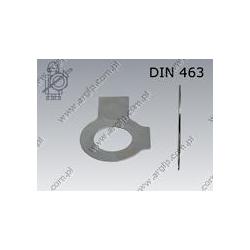 Tab washer with long and short tab  8,4(M 8)  zinc plated  DIN 463