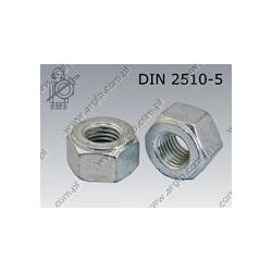 Nut for flanged joints  M24-C35E zinc plated  DIN 2510 NF