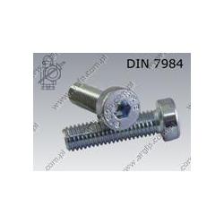 Hex socket head cap screw, low head  M 6×20-08.8 zinc plated  DIN 7984