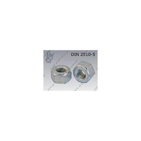 Nut for flanged joints  M12-42CrMo4 zinc plated  DIN 2510 NF