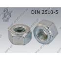 Nut for flanged joints  M27-25CrMo4 zinc plated  DIN 2510 NF