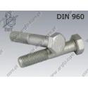 Hex bolt  M20×1,5×140-10.9 fl Zn  DIN 960