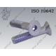 Hex socket CSK head screw  M14×70-010.9 zinc plated  ISO 10642